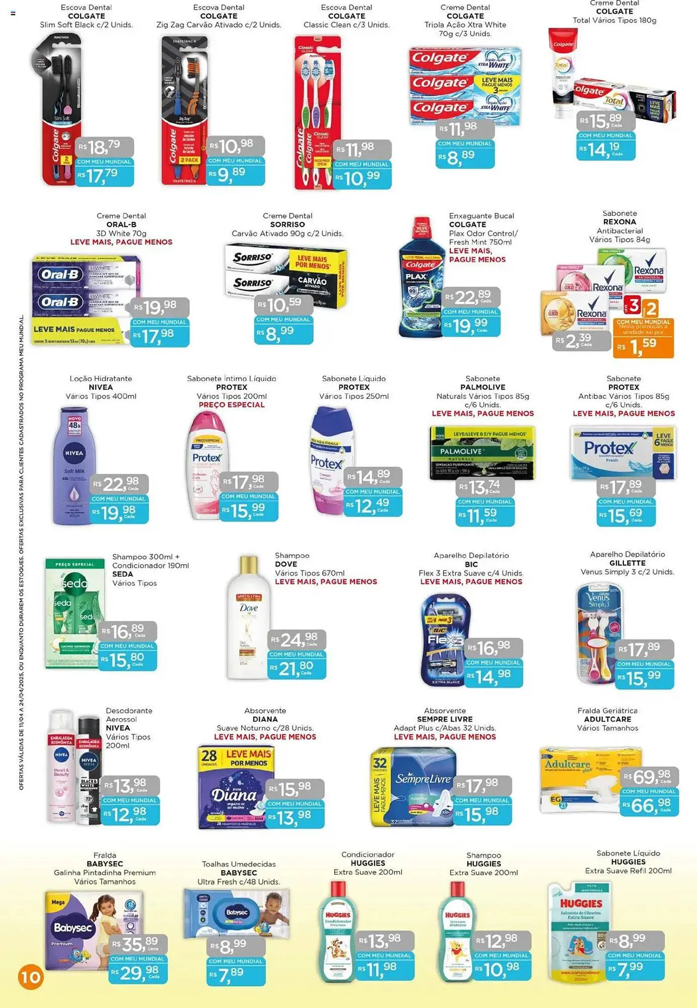 Encarte de Catálogo Supermercados Mundial 11 de abril até 24 de abril 2025 - Pagina 10