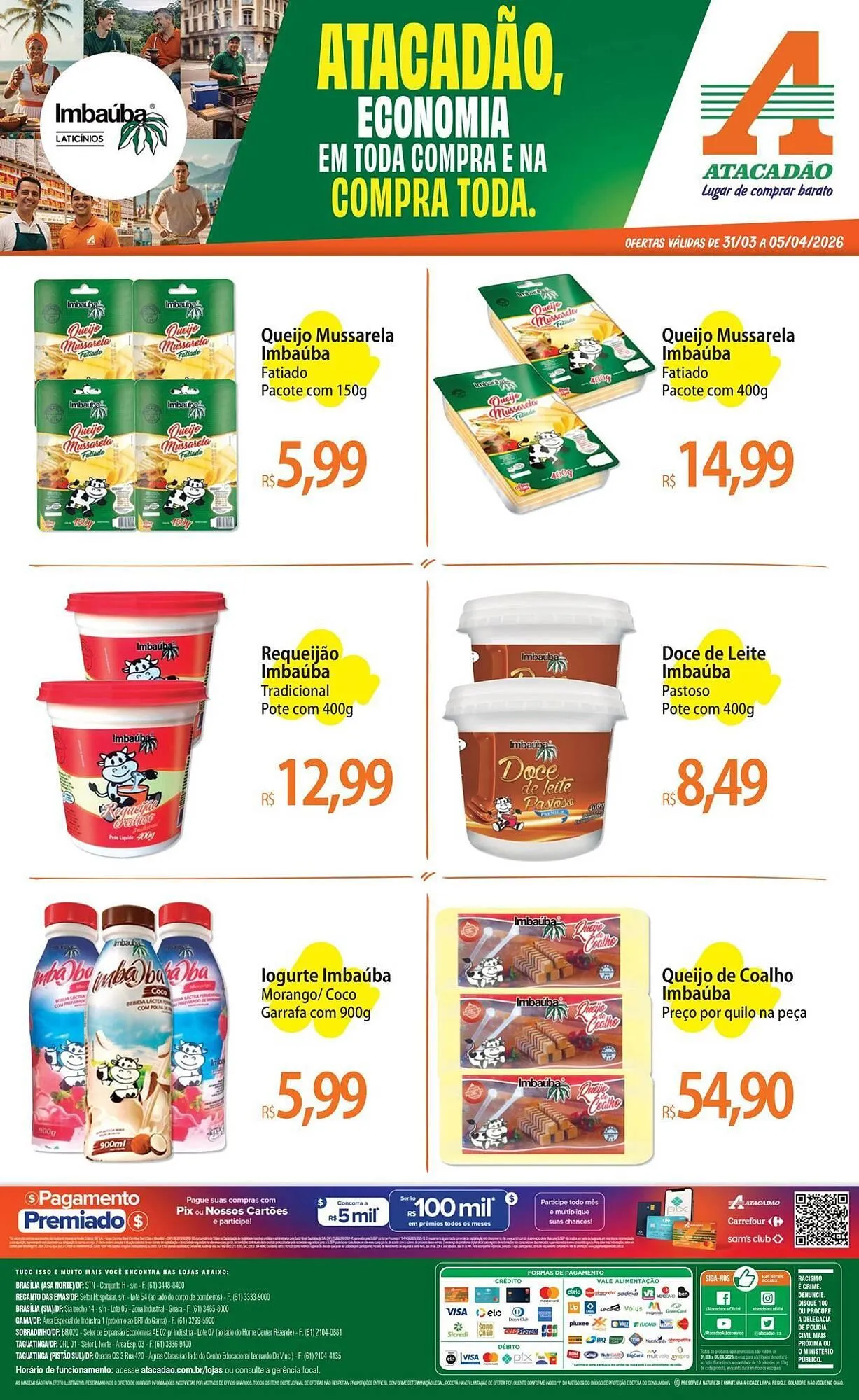 Encarte de Folheto Atacadão 1 de abril até 5 de abril 2026 - Pagina 1