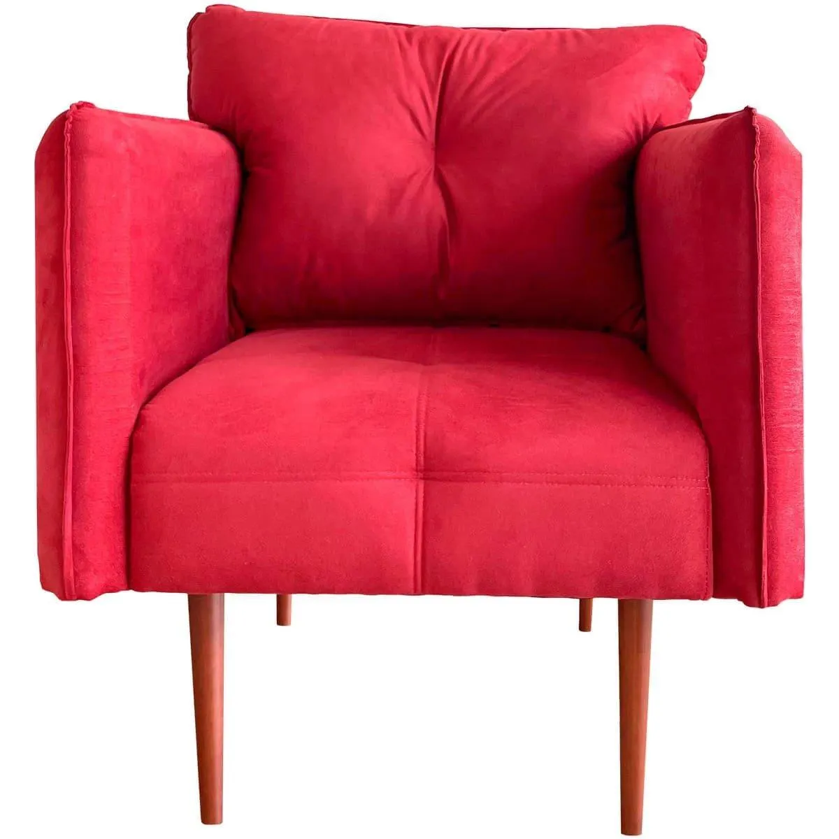 Poltrona Marjom Carmesim Velveten Bordô (MP)