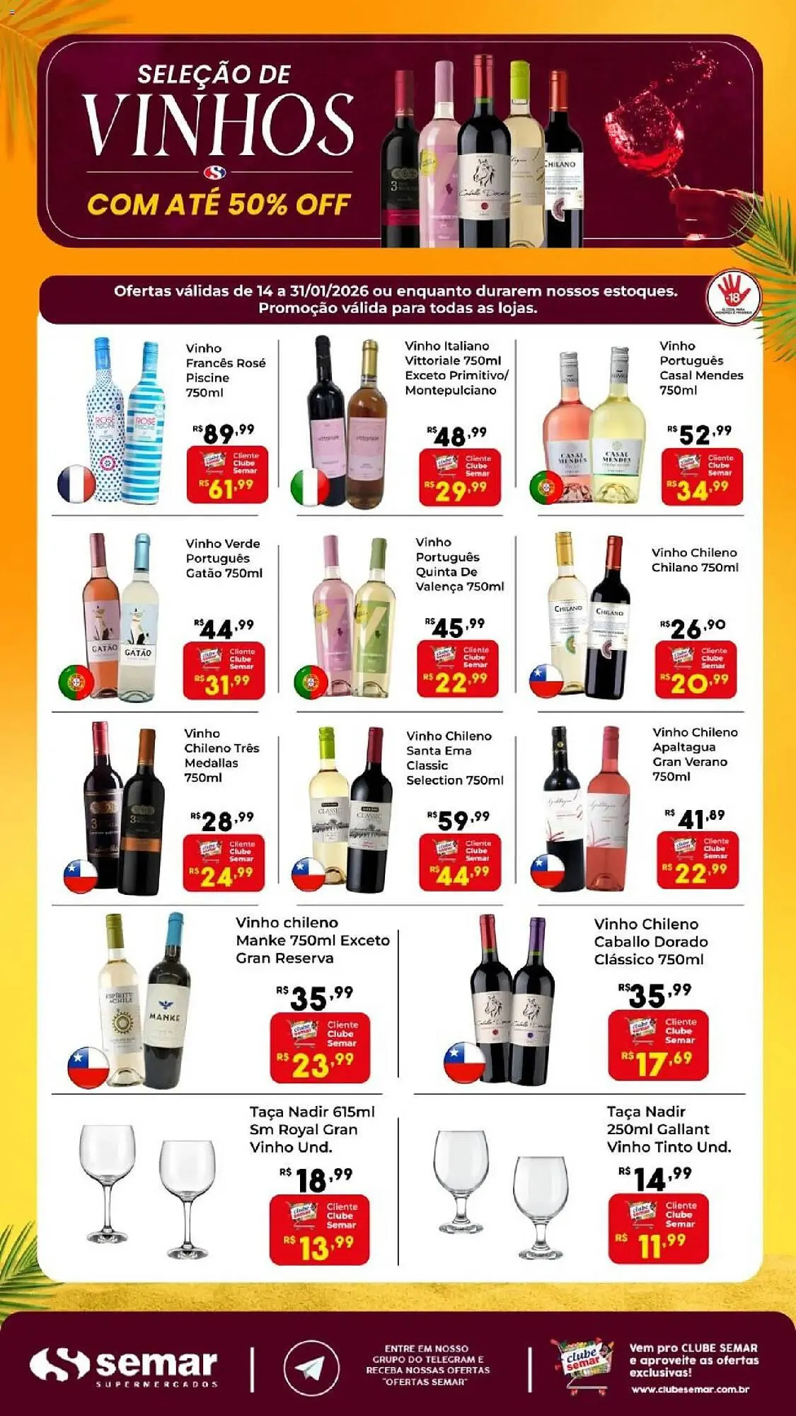 Encarte de Folheto Semar Supermercado 14 de janeiro até 31 de janeiro 2026 - Pagina 1