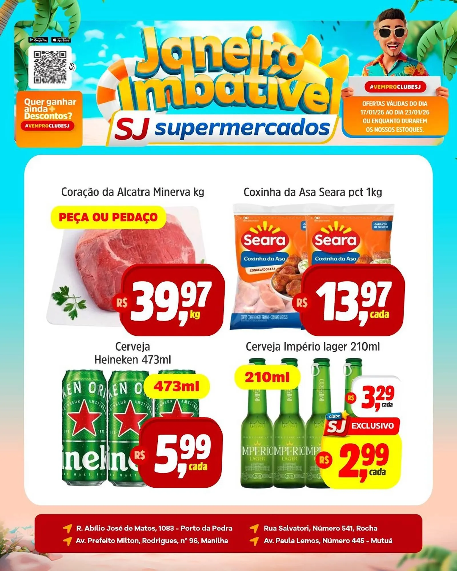 Encarte de Encarte Sj Supermercados 17 de janeiro até 18 de janeiro 2026 - Pagina 2