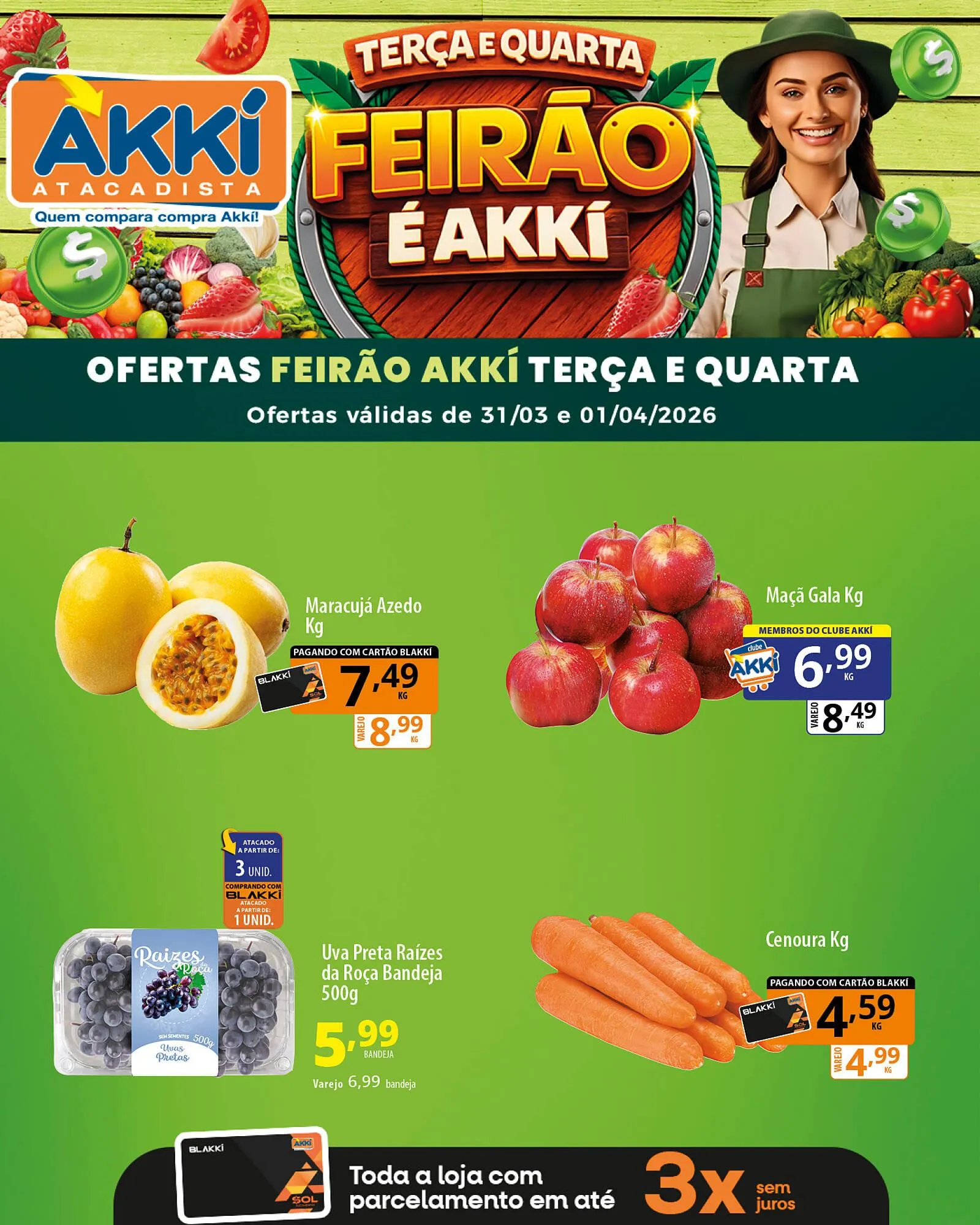 Encarte de Folheto Akki Atacadista 30 de março até 1 de abril 2026 - Pagina 3
