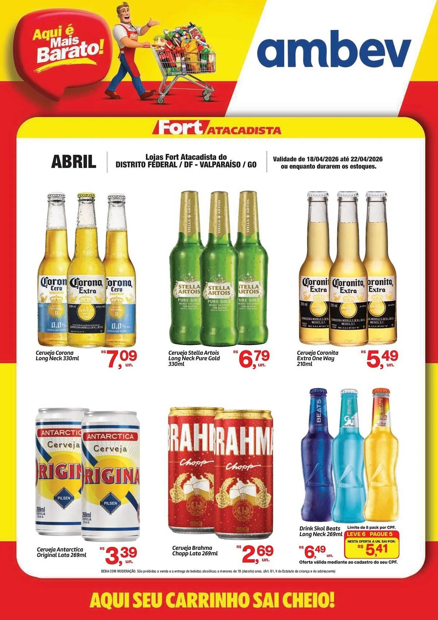Encarte de Tabloide Fort Atacadista 18 de abril até 22 de abril 2026 - Pagina 1