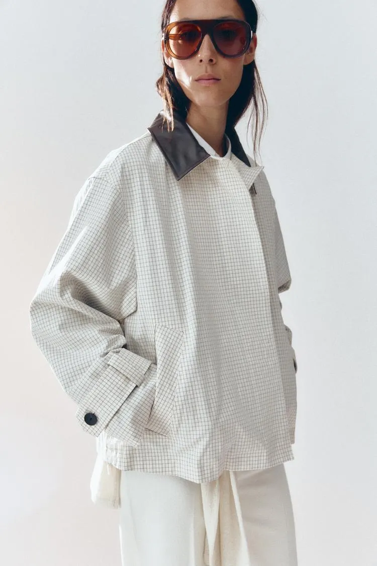 TRENCH CURTO GOLA POLIURETANO ZW COLLECTION