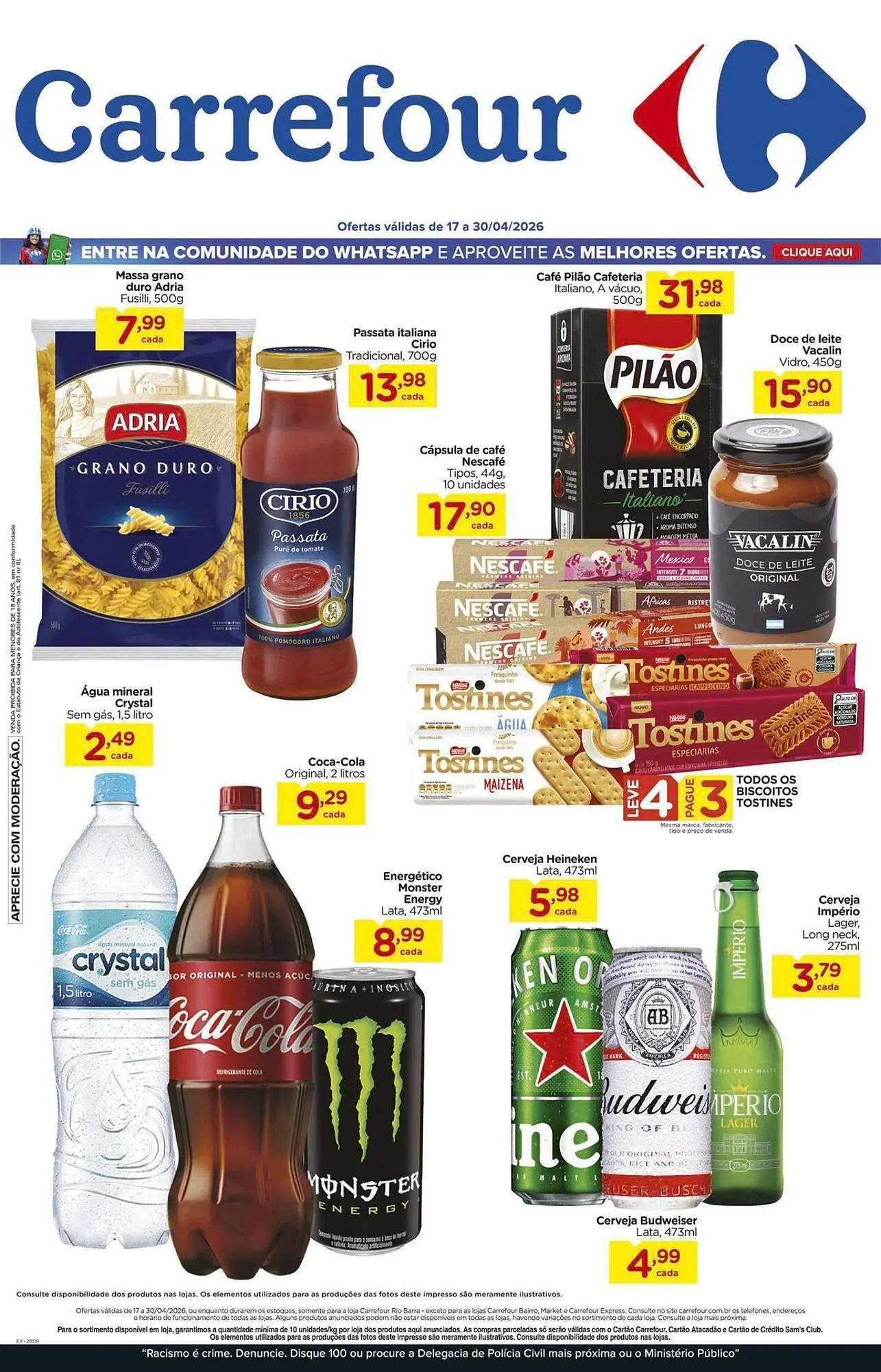 Encarte de Folheto Carrefour 17 de abril até 30 de abril 2026 - Pagina 1