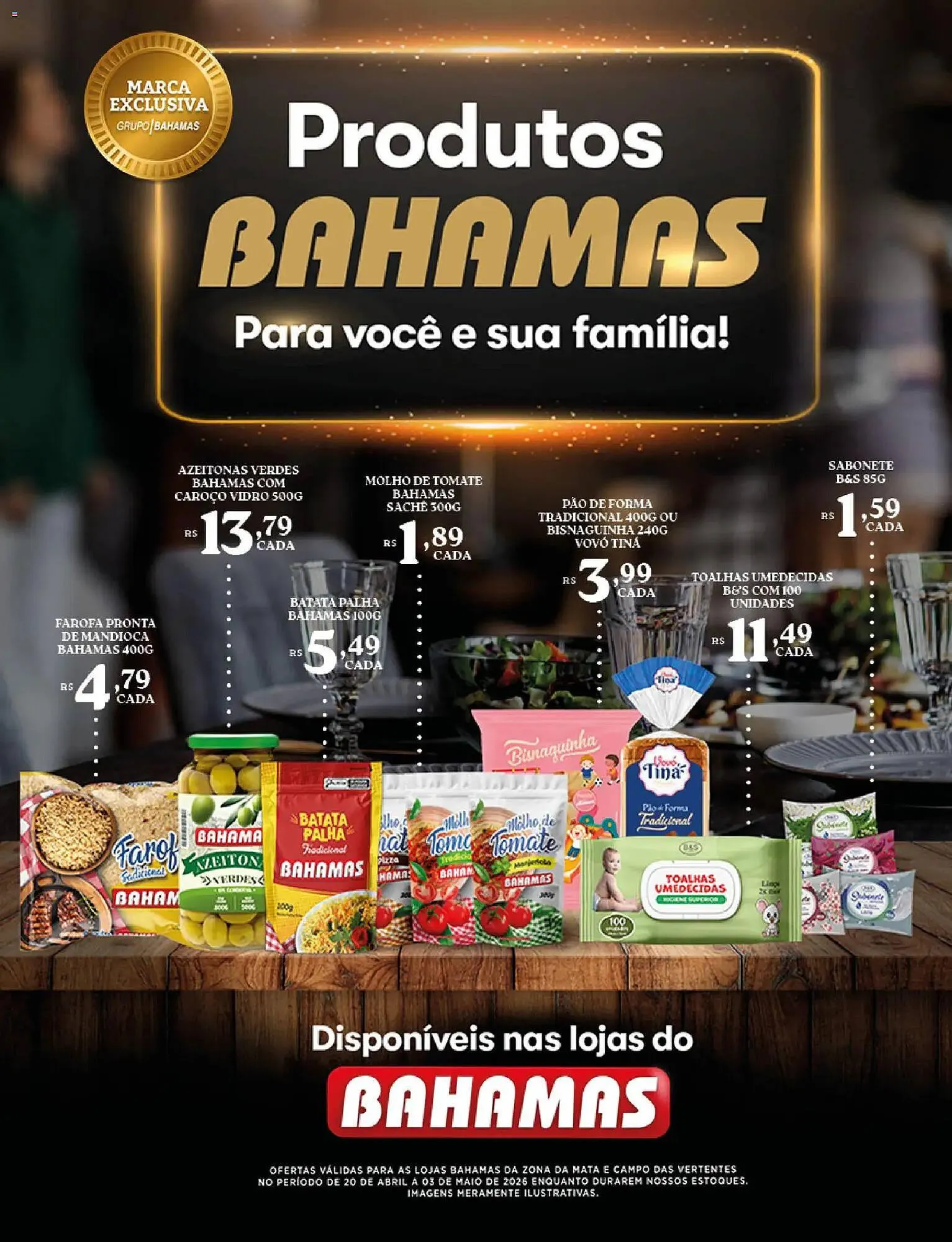 Encarte de Catálogo Bahamas Supermercados 20 de abril até 3 de maio 2026 - Pagina 3