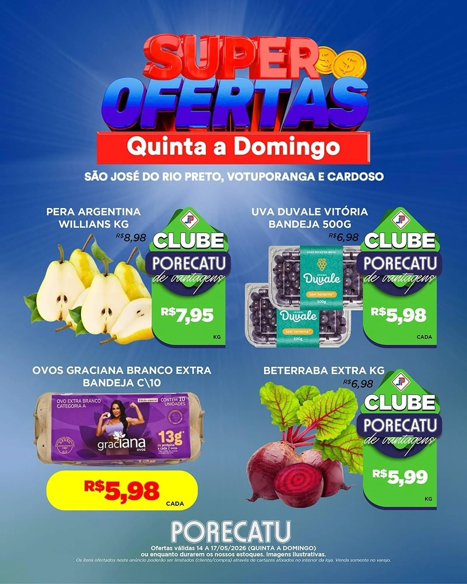 Encarte de Catálogo Supermercado Porecatu 14 de maio até 17 de maio 2026 - Pagina 6