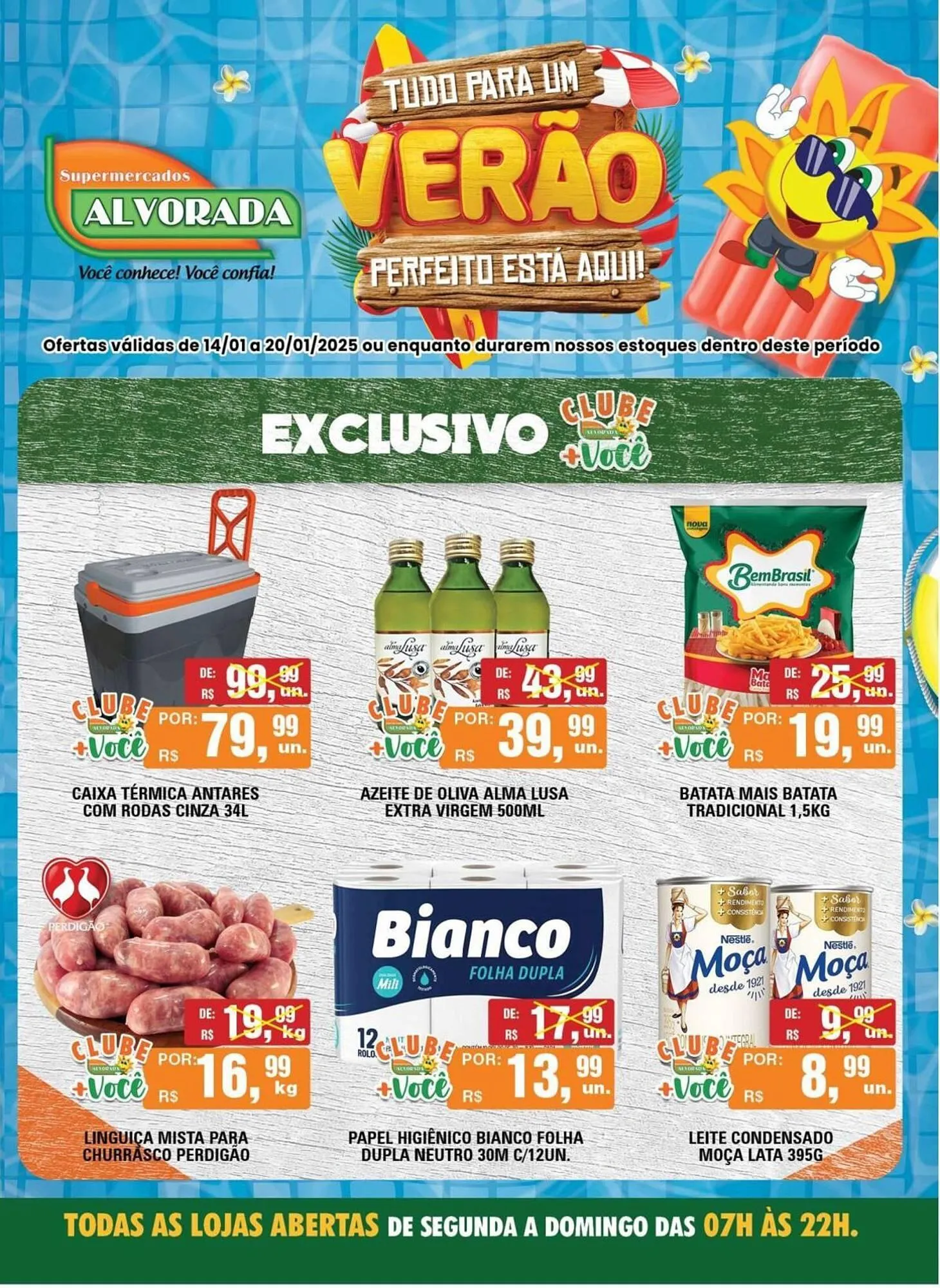 Encarte de Catálogo Alvorada Supermercados 15 de janeiro até 20 de janeiro 2025 - Pagina 1