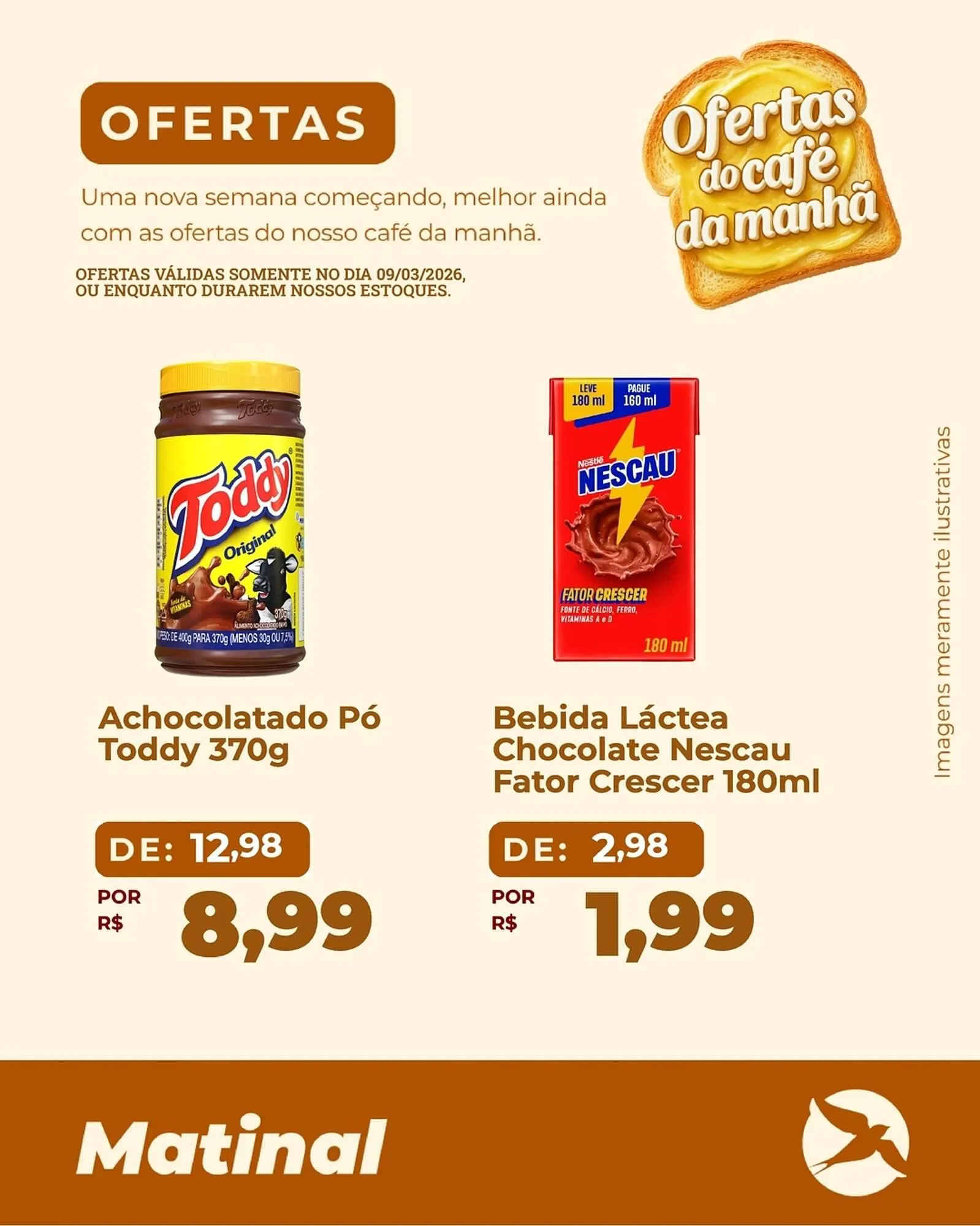 Encarte de Folheto Andorinha Hipermercado 9 de março até 9 de março 2026 - Pagina 1