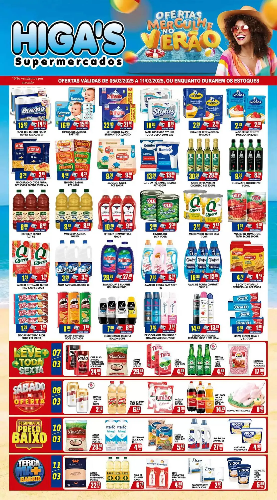 Encarte de Catálogo Higa's Supermercado 5 de março até 11 de março 2025 - Pagina 1