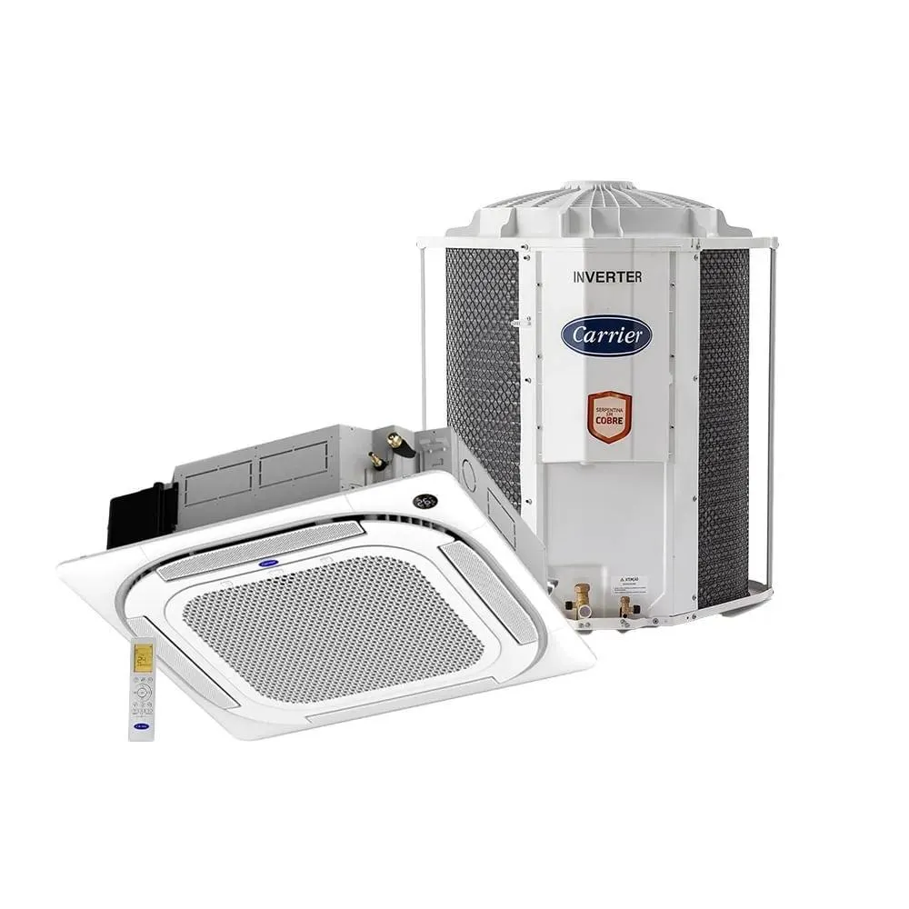 Ar Condicionado Split Cassete Inverter Carrier 24000 BTU/h Quente e Frio Monofásico 38TVQD24515MC – 220 Volts