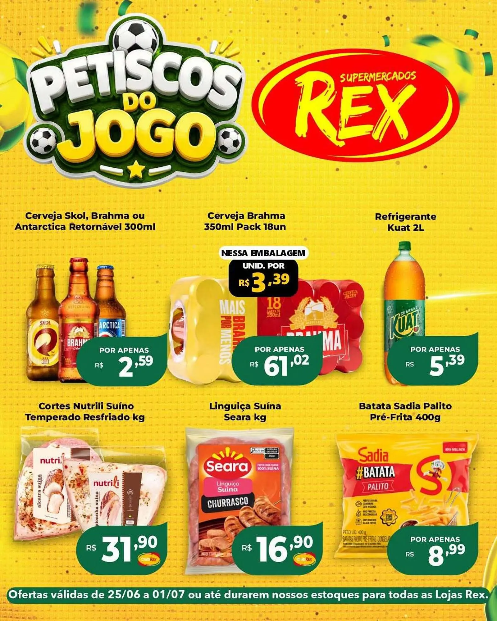 Encarte de Catálogo Supermercados Rex 29 de junho até 1 de julho 2026 - Pagina 1