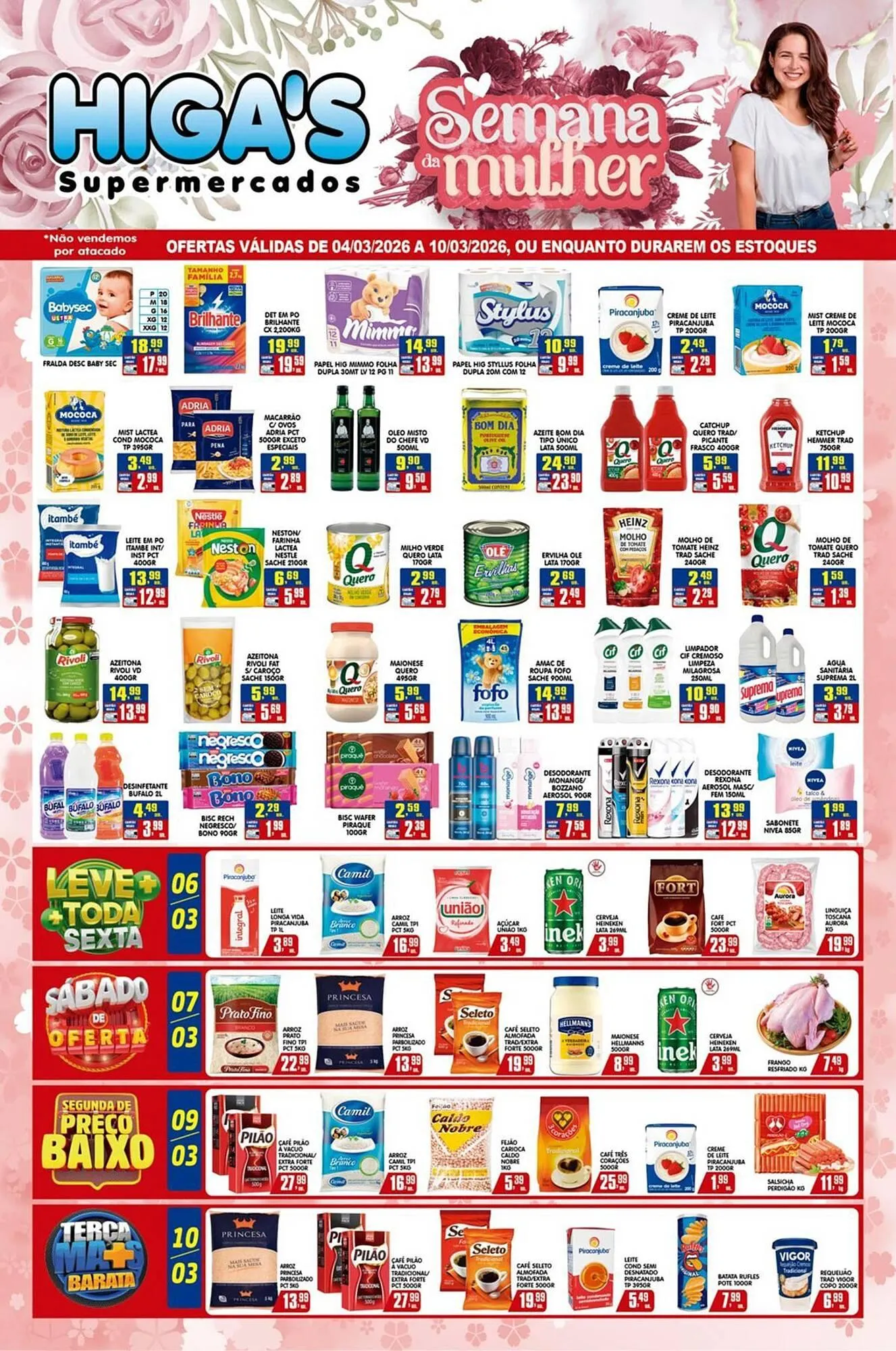 Encarte de Folheto Higa's Supermercado 4 de março até 10 de março 2026 - Pagina 1