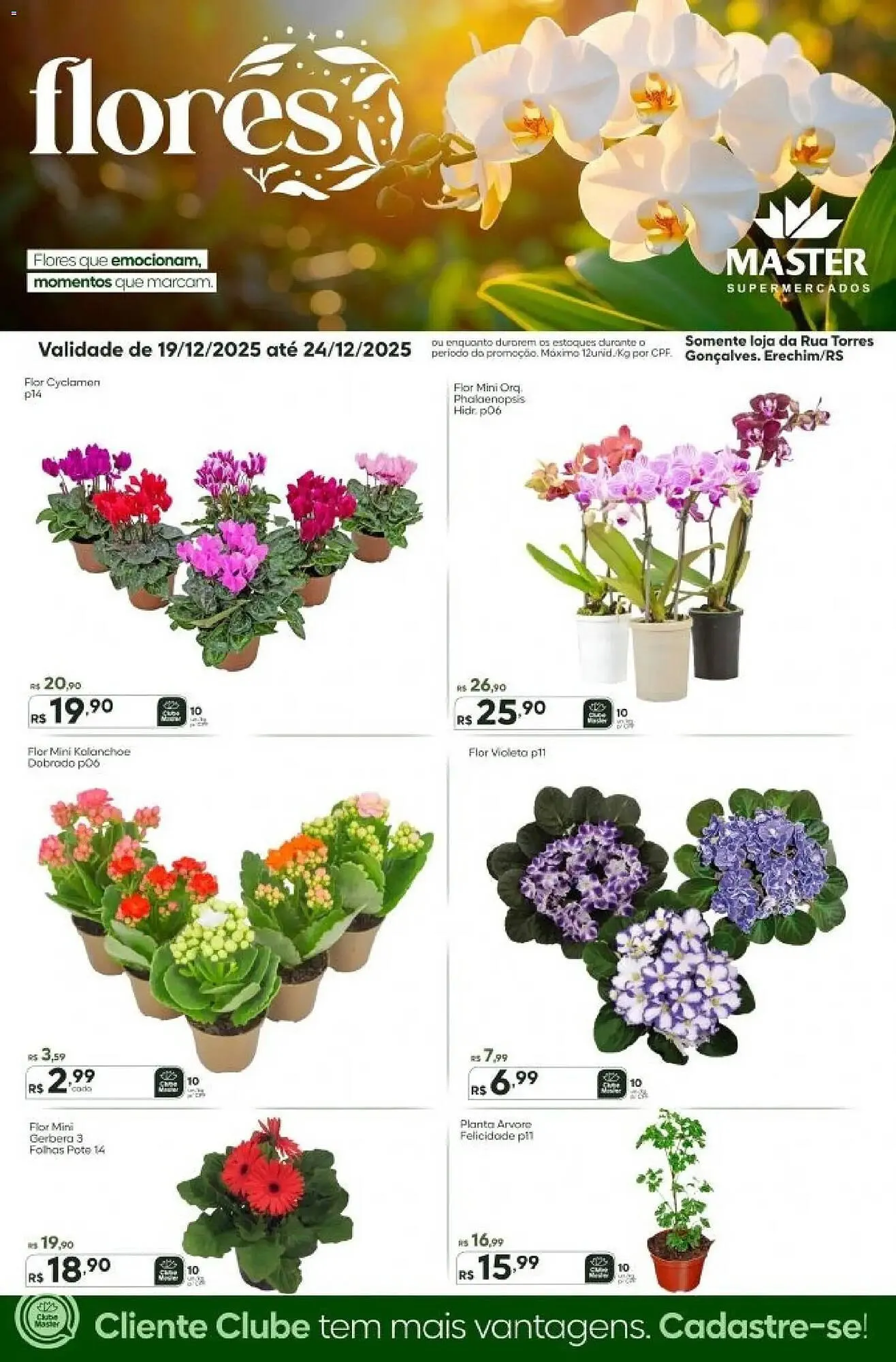 Encarte de Folheto Master Supermercados 19 de dezembro até 24 de dezembro 2025 - Pagina 1