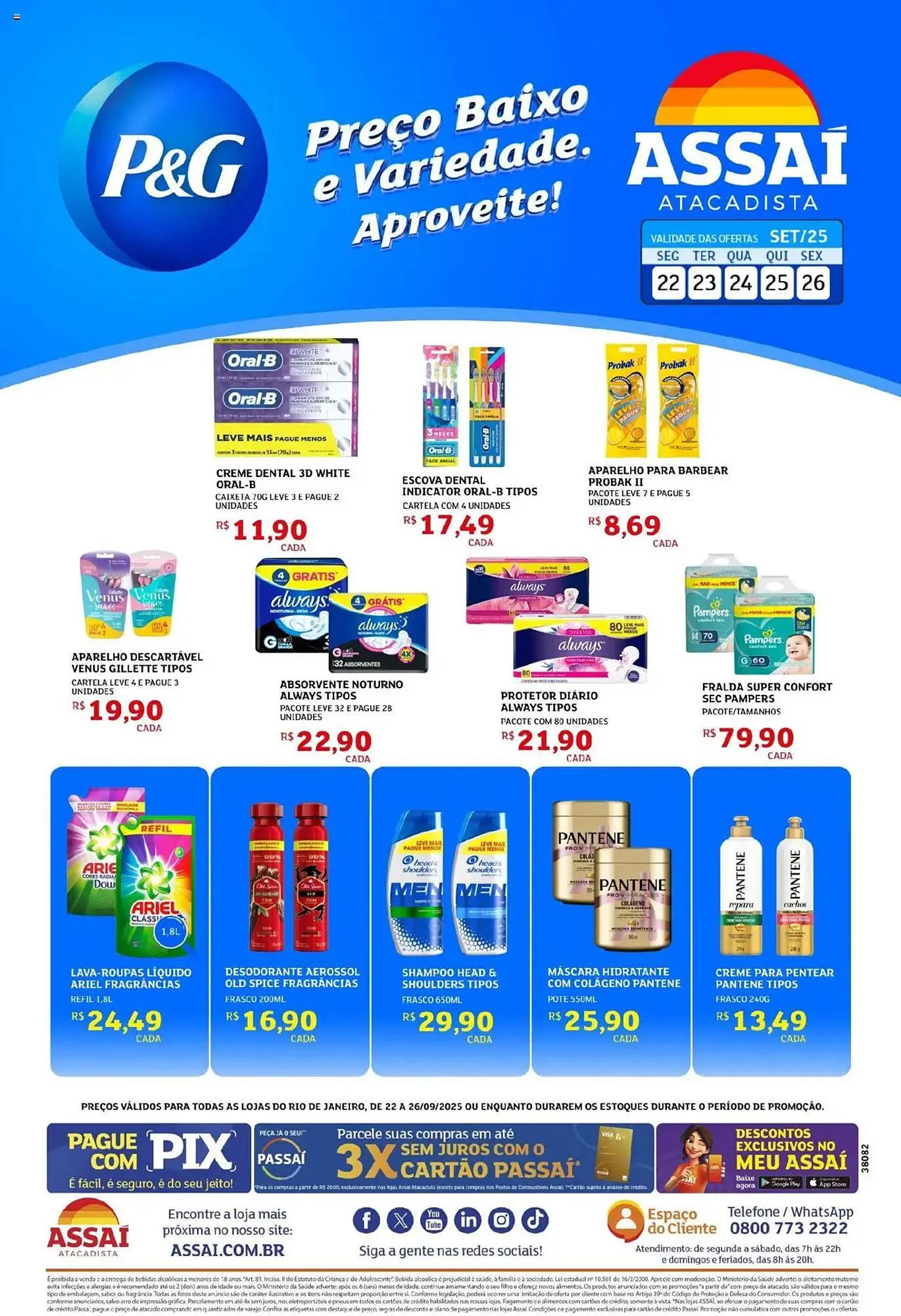 Encarte de Encarte Assaí Atacadista 22 de setembro até 26 de setembro 2025 - Pagina 1