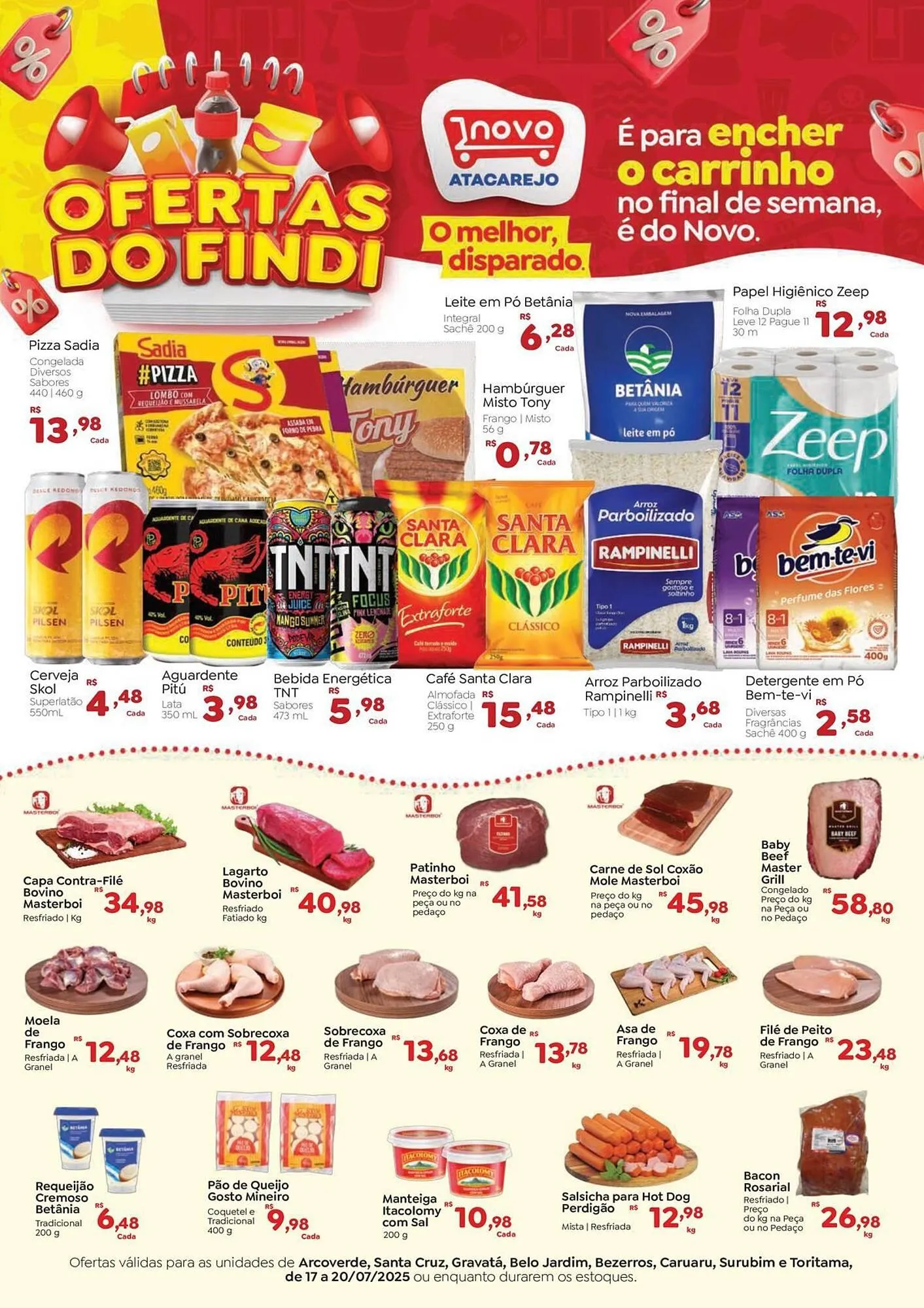 Encarte de Catálogo Novo Atacarejo 17 de julho até 20 de julho 2025 - Pagina 1