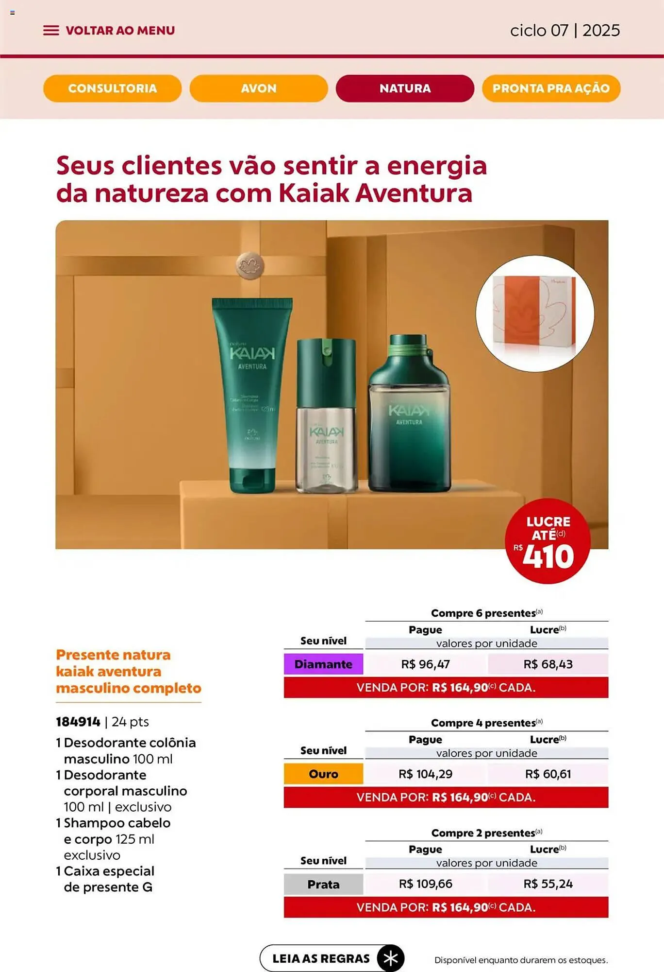 Encarte de Catálogo Avon 3 de abril até 1 de maio 2025 - Pagina 54