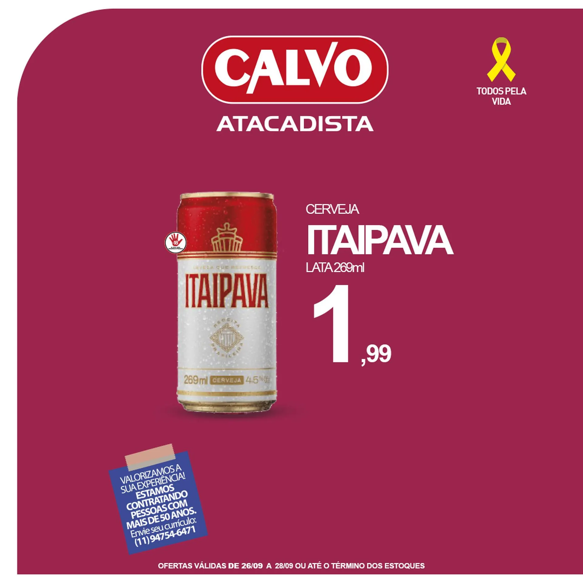 Encarte de Folheto Calvo Atacadista 28 de setembro até 4 de outubro 2025 - Pagina 1