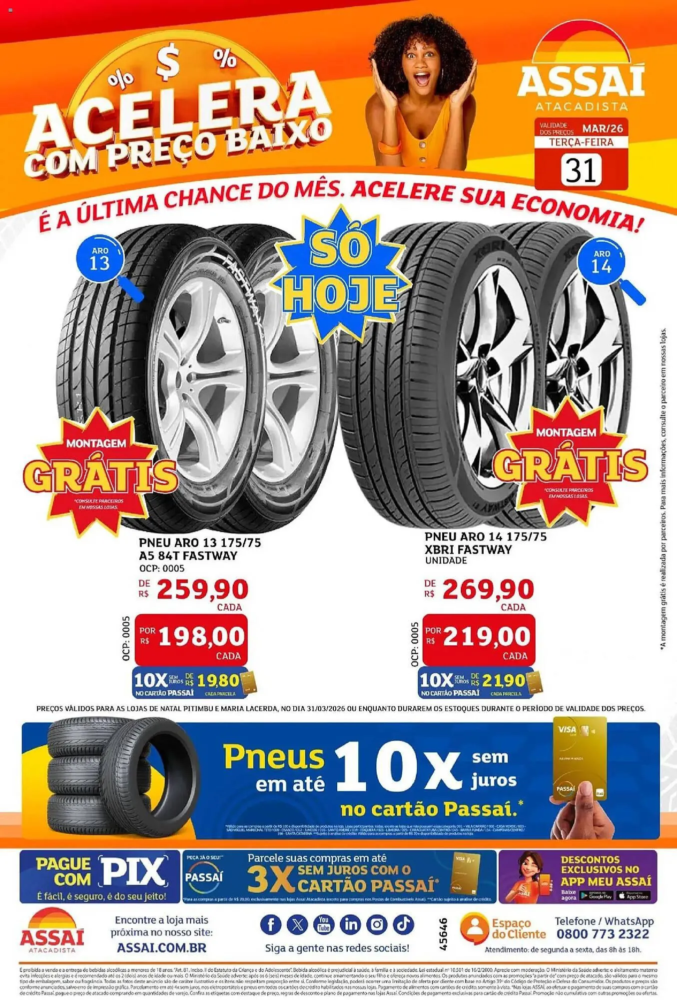 Encarte de Encarte Assaí Atacadista 31 de março até 31 de março 2026 - Pagina 1