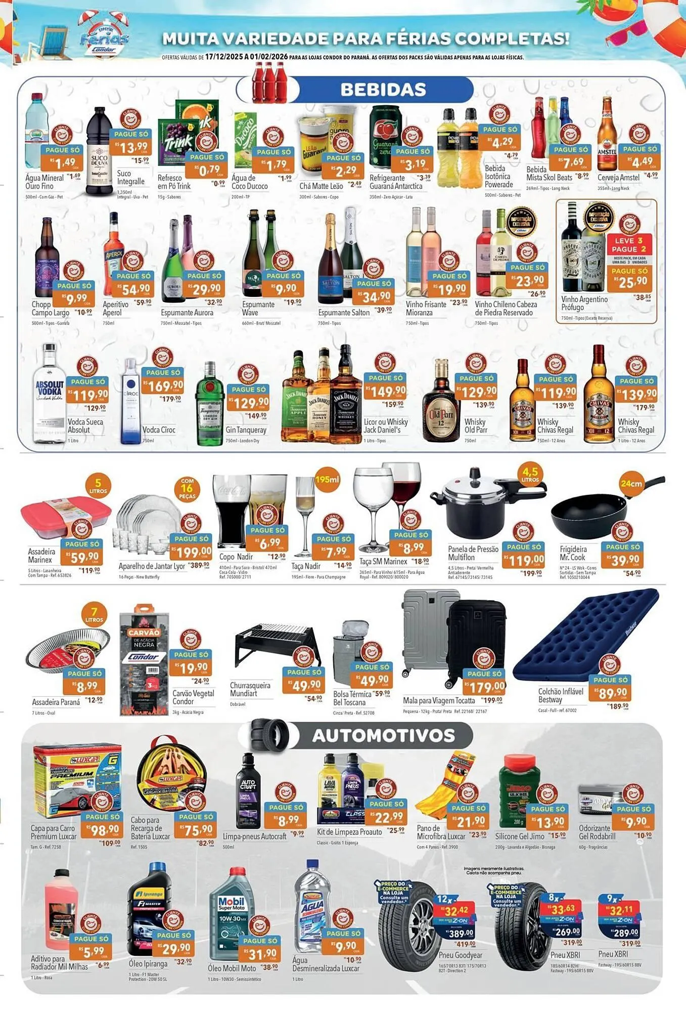 Encarte de Catálogo Supermercados Condor 17 de dezembro até 1 de fevereiro 2026 - Pagina 3