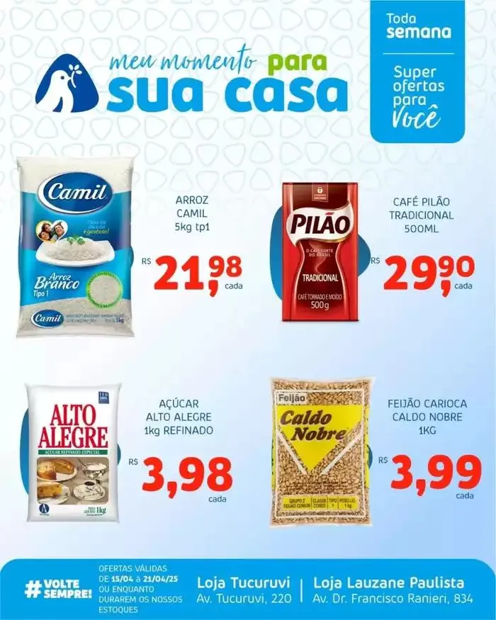 Encarte de Encarte Trimais Supermercado 15 de abril até 21 de abril 2025 - Pagina 1