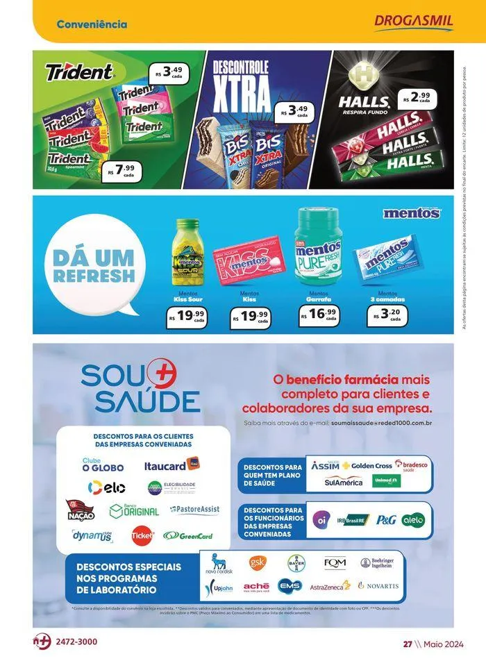 Encarte de Aniversário Drogasmil 3 de maio até 2 de junho 2024 - Pagina 27