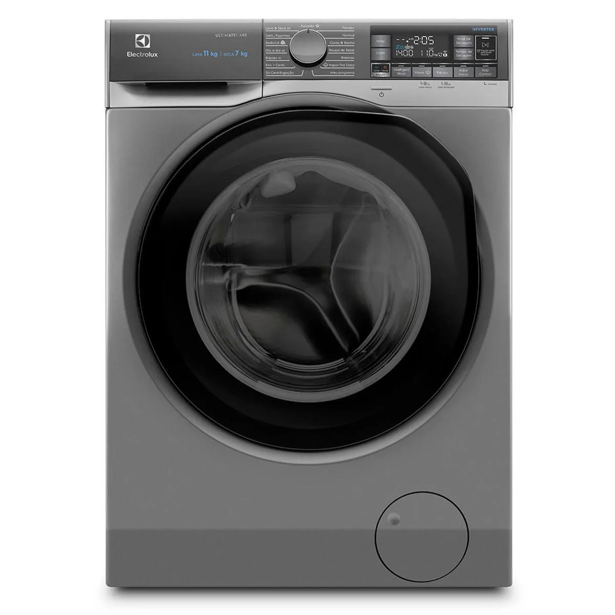 Lava e Seca Electrolux 11Kg Inox Perfect Care Inverter com Água Quente/Vapor (LSW11)