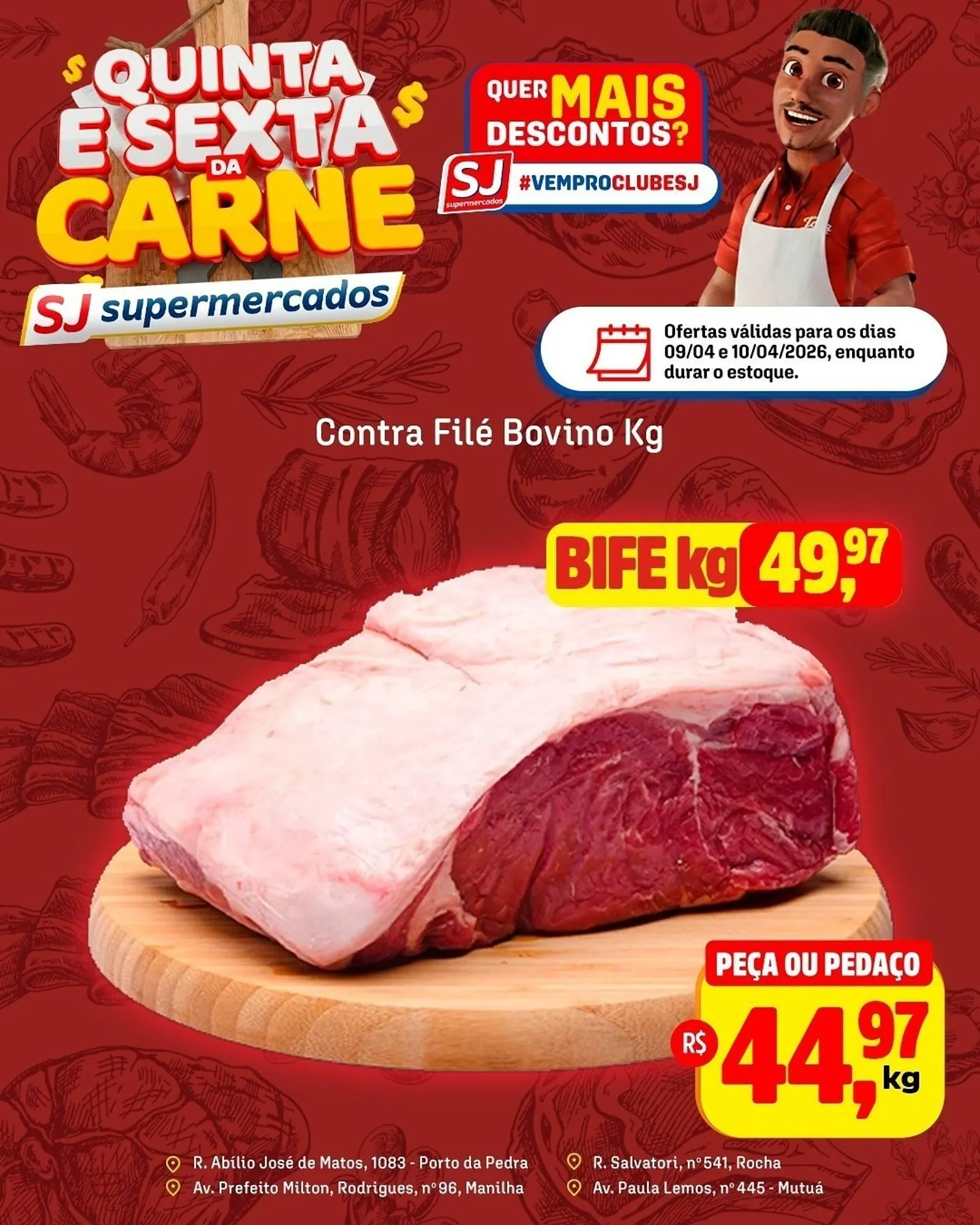 Encarte de Encarte Sj Supermercados 9 de abril até 10 de abril 2026 - Pagina 1
