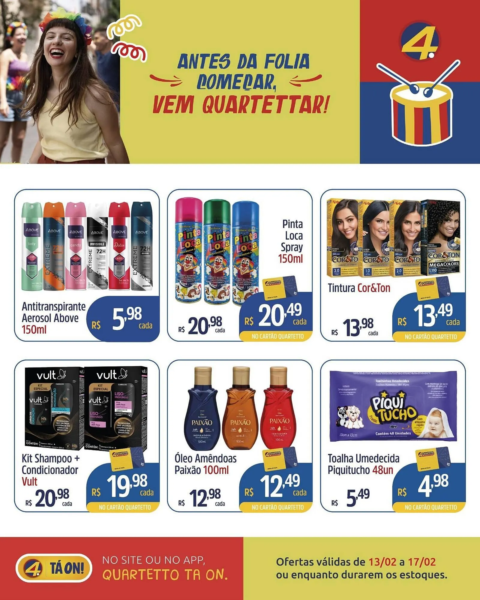 Encarte de Catálogo Quartetto Supermercados 13 de fevereiro até 17 de fevereiro 2026 - Pagina 2