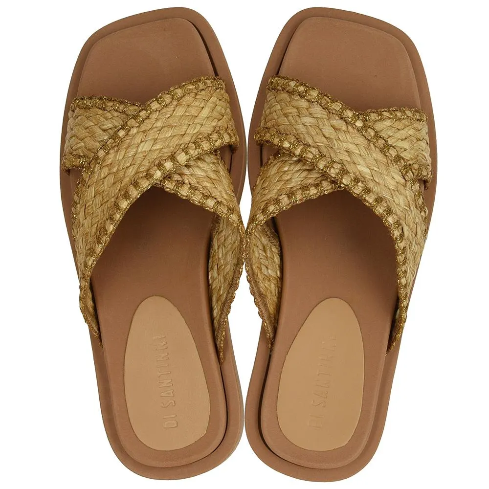 RASTEIRA RAFIA TIRAS CRUZADAS DI SANTINNI