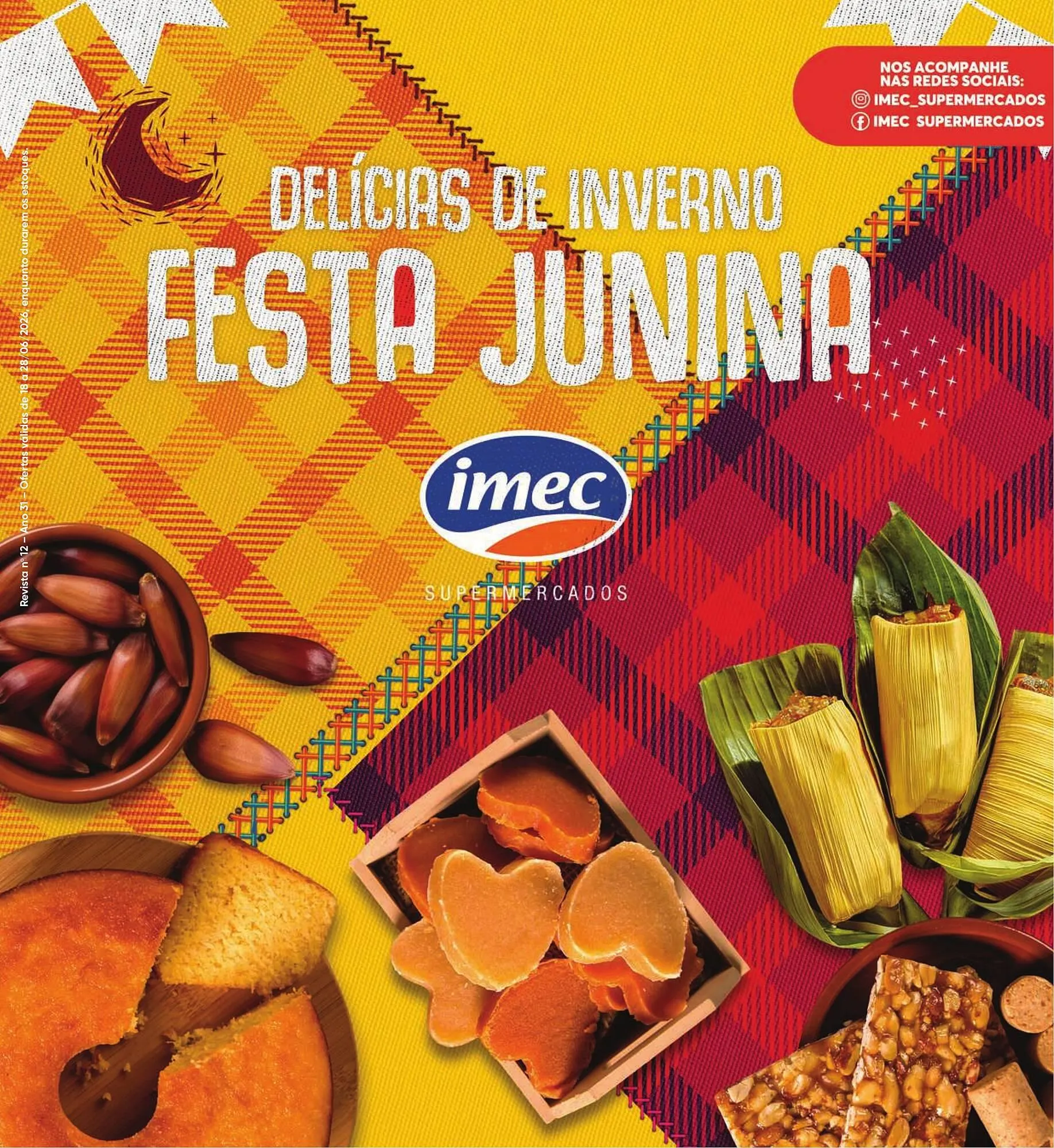 Encarte de Catálogo Imec Supermercados 18 de junho até 28 de junho 2026 - Pagina 1