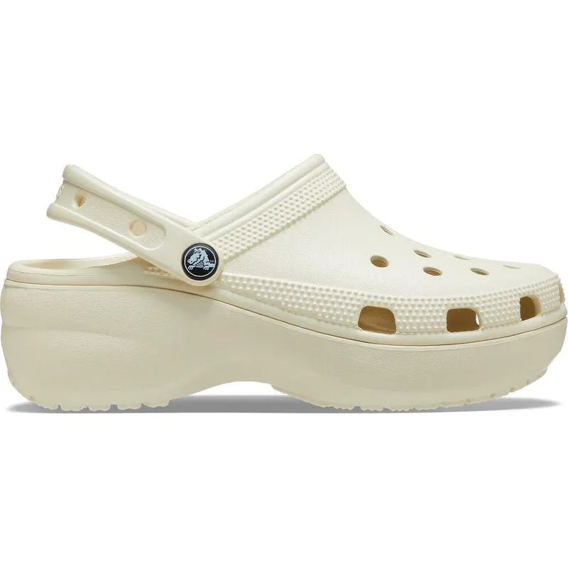 Sandália Crocs Classic Platform Clog BONE