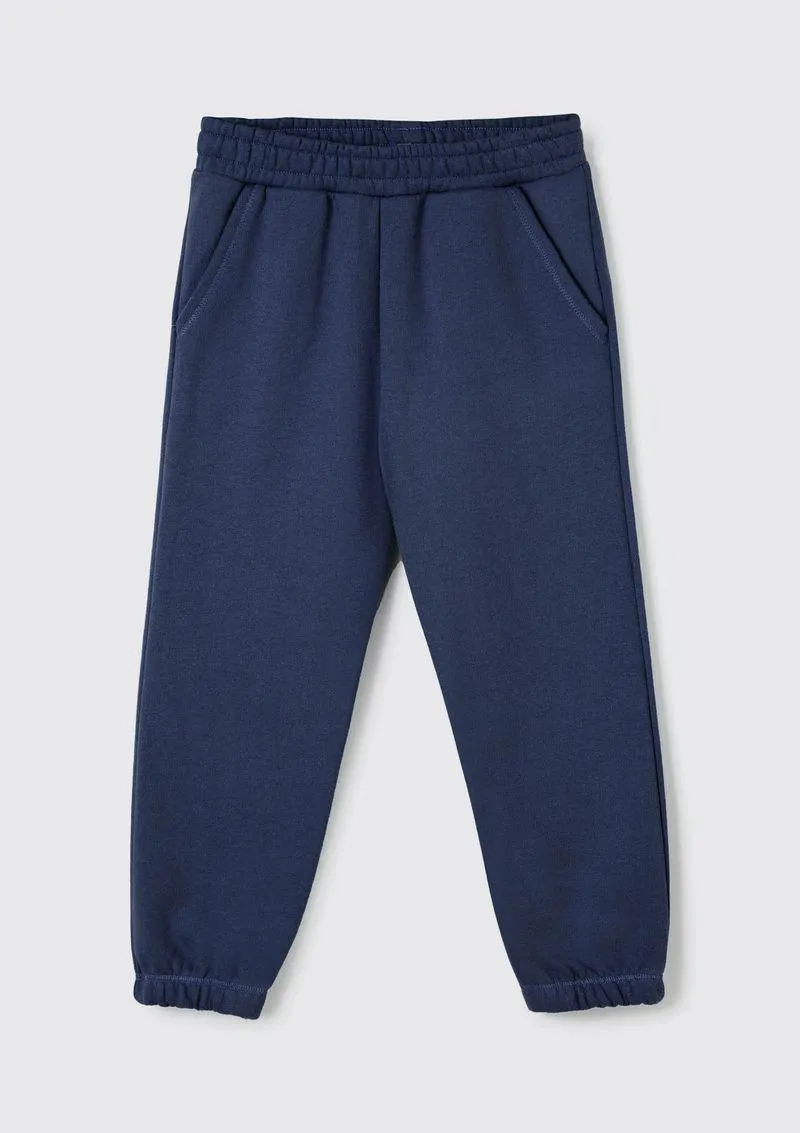 Calça Básica De Moletom Infantil Unissex Toddler Jogger - Azul