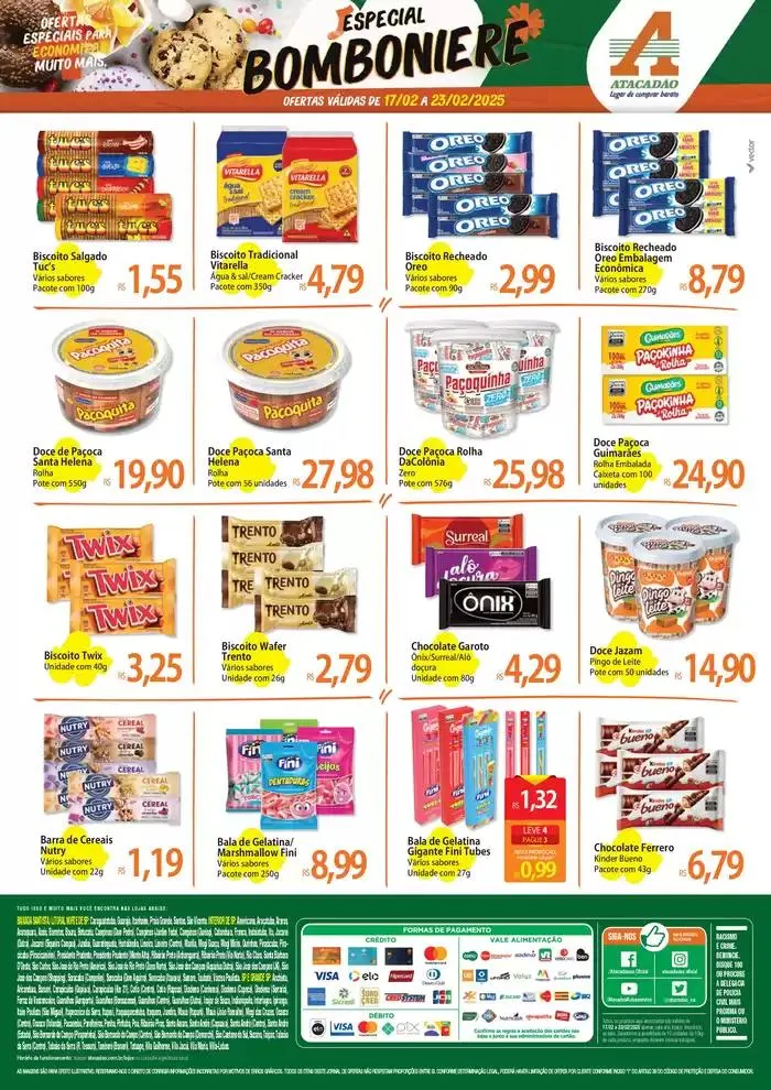 Encarte de Atacadão - Bomboniere 17 de fevereiro até 23 de fevereiro 2025 - Pagina 2