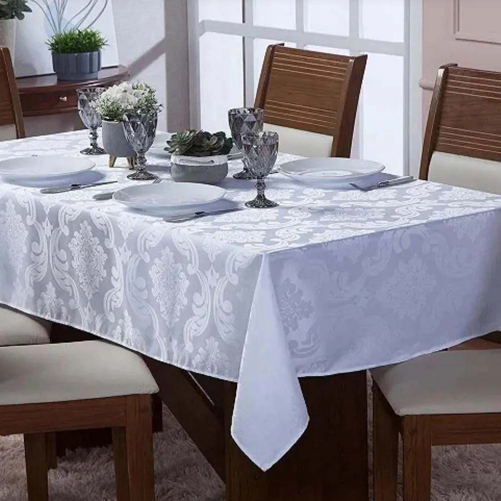 Toalha De Mesa 2,00X2,00 M Elegance Havan Casa - Branco
