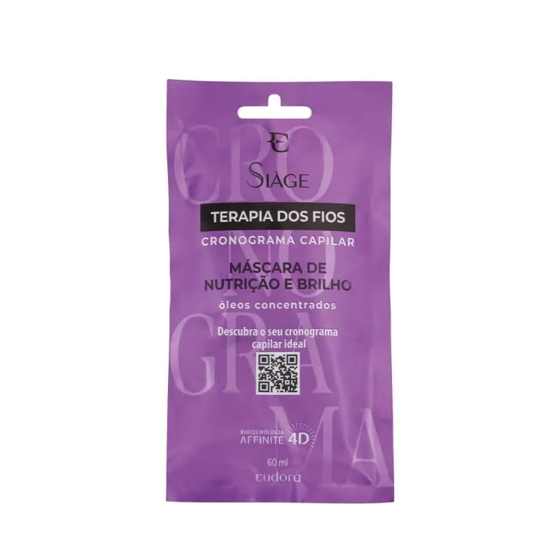 Máscara De Nutrição Siàge Terapia dos Fios Cronograma Capilar 60ml