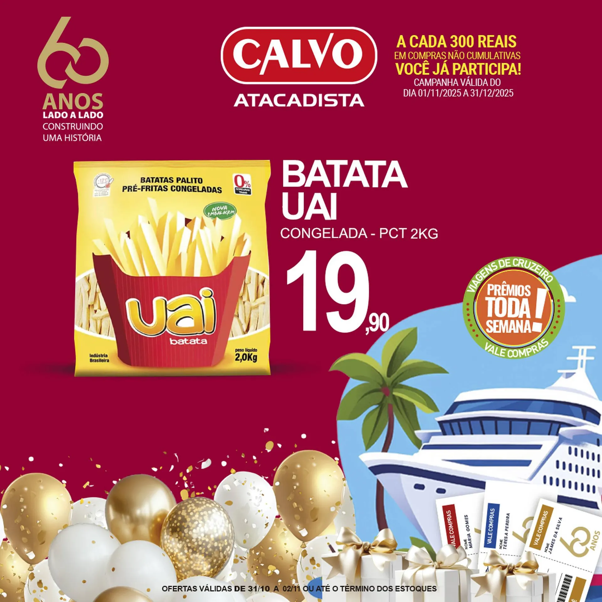 Encarte de Folheto Calvo Atacadista 1 de novembro até 2 de novembro 2025 - Pagina 3