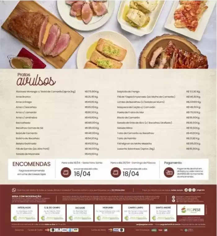 Encarte de Menu de Páscoa 2025 1 de abril até 20 de abril 2025 - Pagina 8