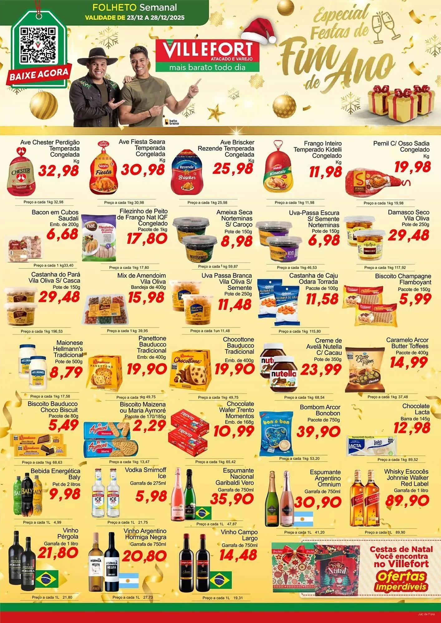 Encarte de Catálogo Villefort Atacadista 23 de dezembro até 28 de dezembro 2025 - Pagina 1