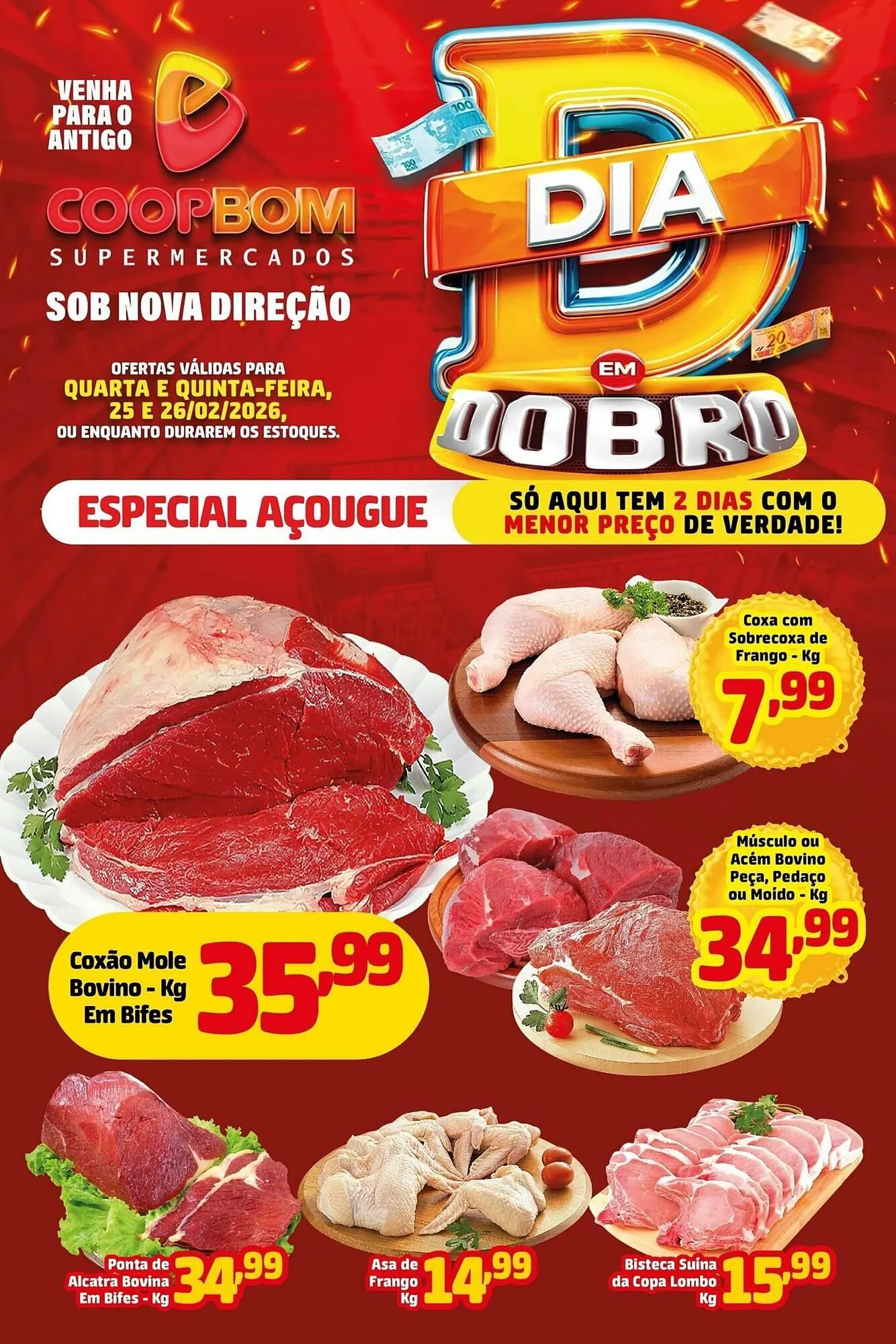 Encarte de Tabloide CoopBom 25 de fevereiro até 26 de fevereiro 2026 - Pagina 1