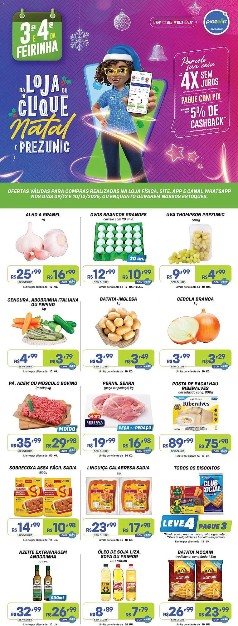 Encarte de Encarte Prezunic 9 de dezembro até 10 de dezembro 2025 - Pagina 1