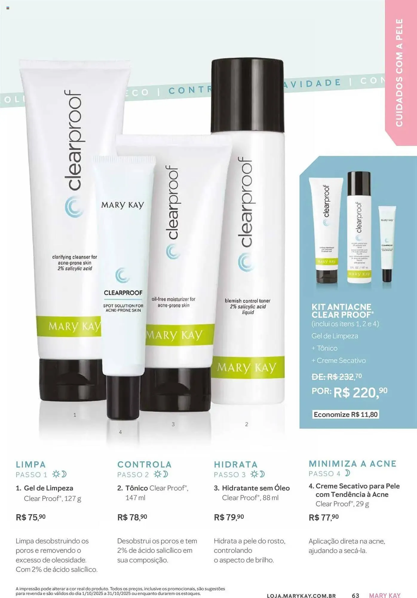 Encarte de Revista Mary Kay 1 de outubro até 1 de novembro 2025 - Pagina 63