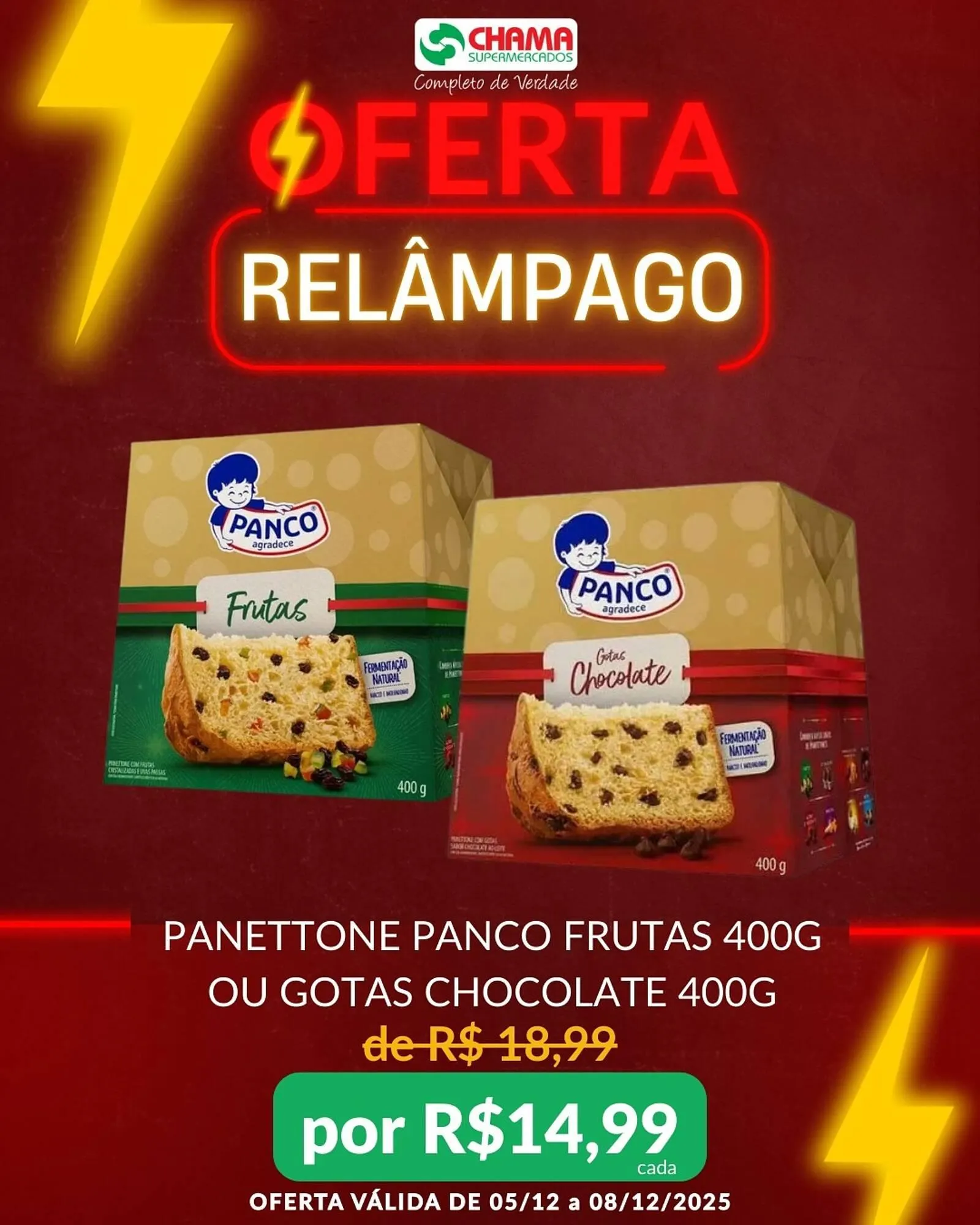 Encarte de Catálogo Chama Supermercados 5 de dezembro até 8 de dezembro 2025 - Pagina 1