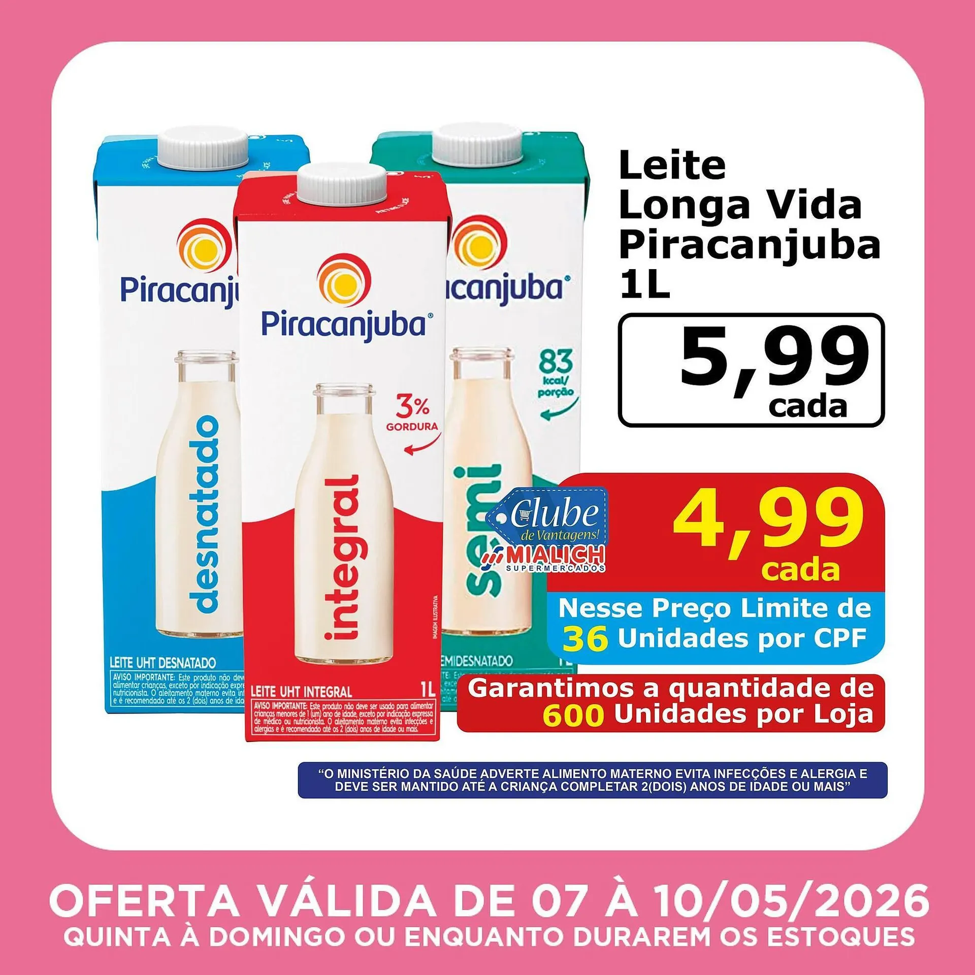 Encarte de Catálogo Mialich Supermercados 7 de maio até 10 de maio 2026 - Pagina 6