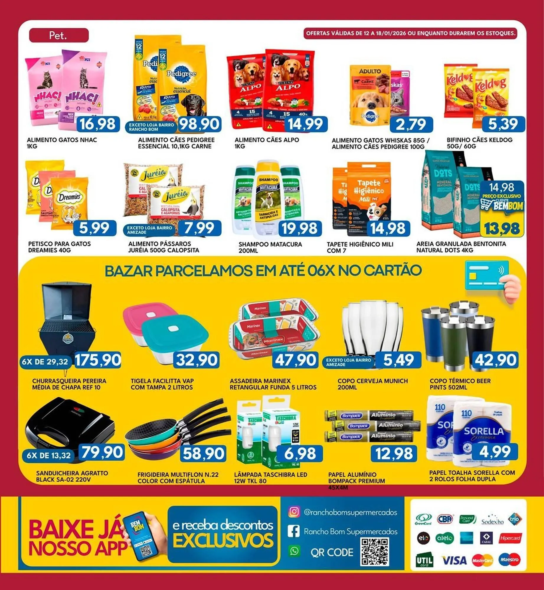 Encarte de Catálogo Rancho Bom Supermercados 12 de janeiro até 18 de janeiro 2026 - Pagina 8