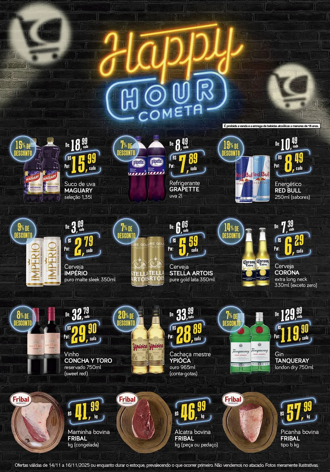 Encarte de Encarte Cometa Supermercados 14 de novembro até 16 de novembro 2025 - Pagina 1