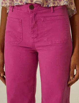 Calça Sarja Flare Color