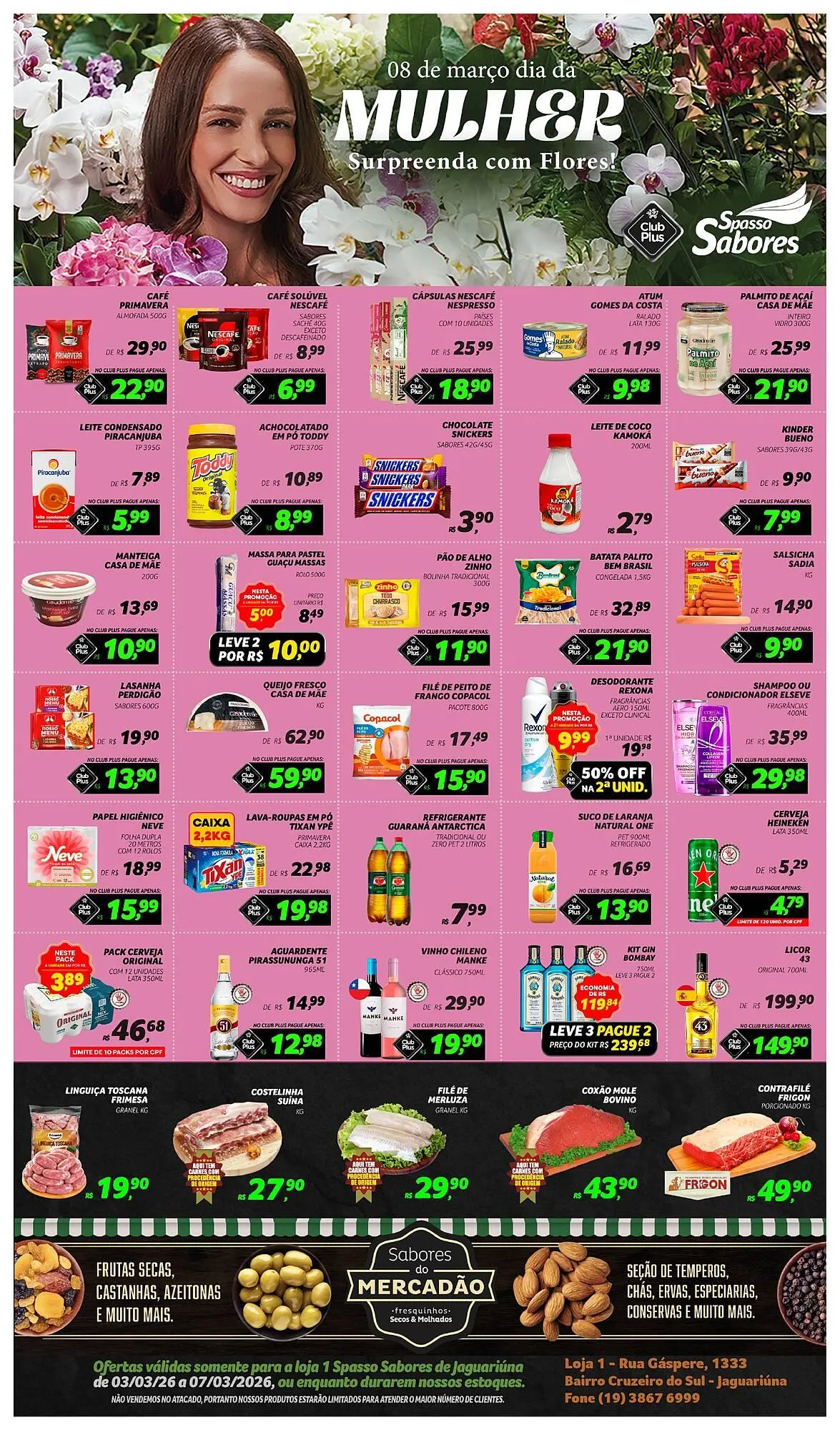 Encarte de Folheto Spasso Sabores 3 de março até 7 de março 2026 - Pagina 1