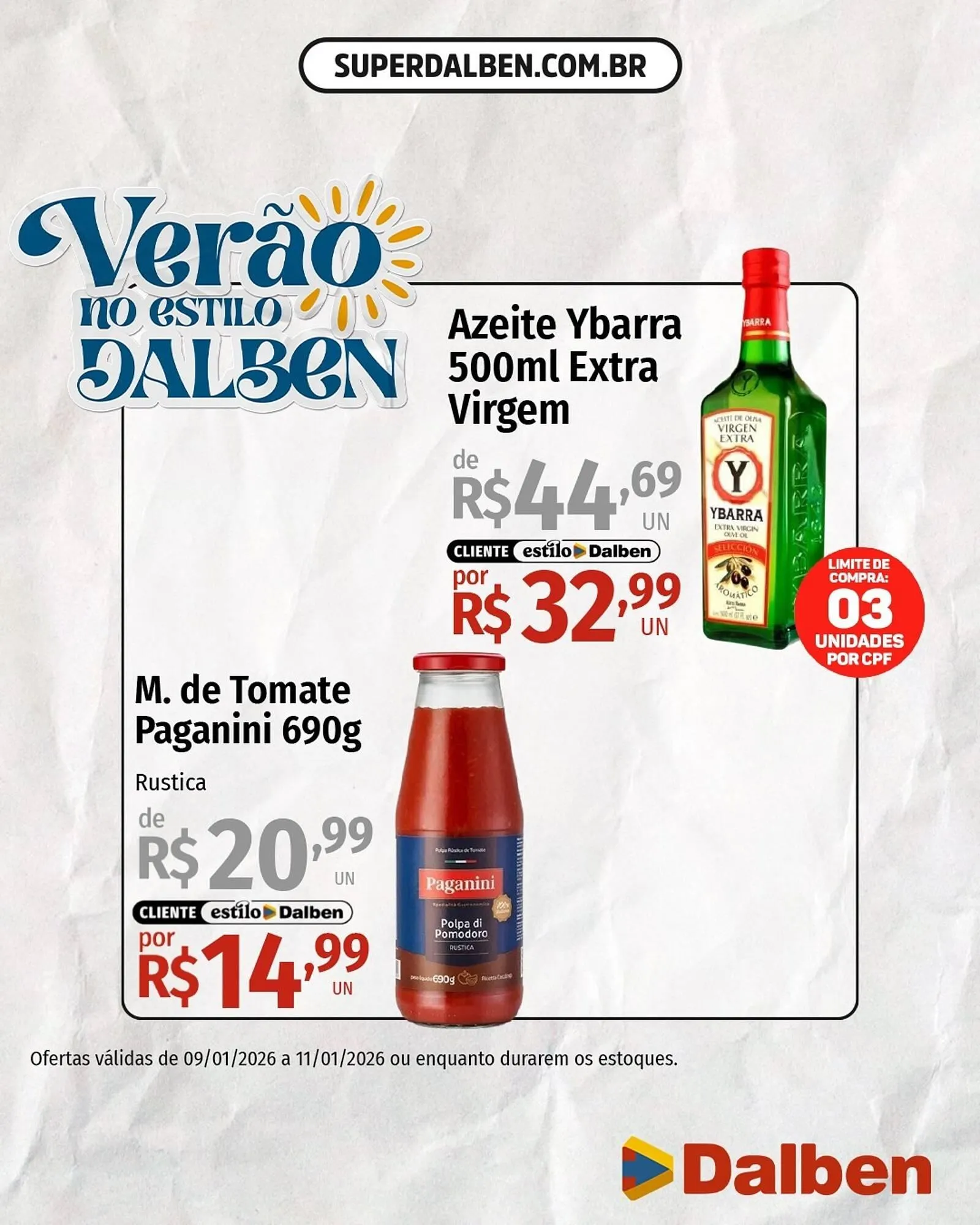 Encarte de Catálogo Supermercado Dalben 9 de janeiro até 11 de janeiro 2026 - Pagina 3