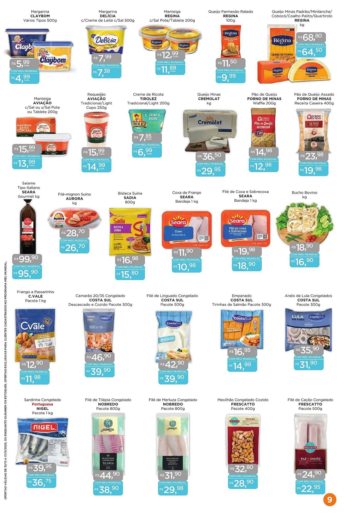 Encarte de Encarte Supermercados Mundial 31 de outubro até 17 de novembro 2025 - Pagina 9
